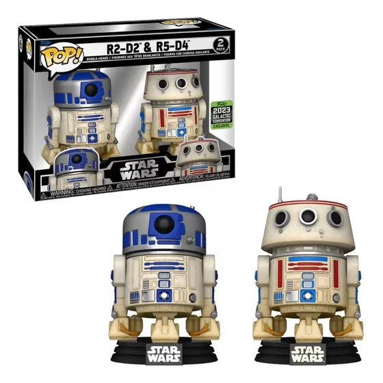 Funko Pop Star Wars R2-d2 y R5-d4, paquete exclusivo de 2