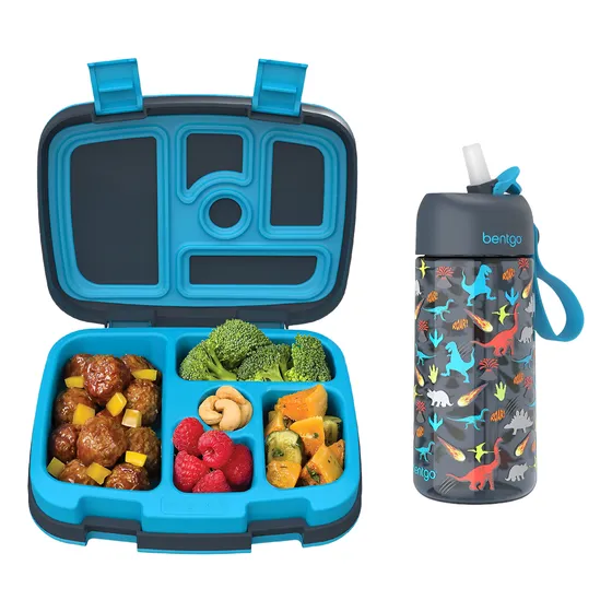Bentgo Kids Prints - Lonchera Para Niños Con Termo 15oz