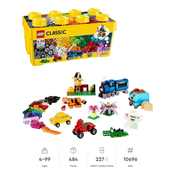 Lego 10696 Classic Caja Mediana De Bricks Creativos 484 Pzs