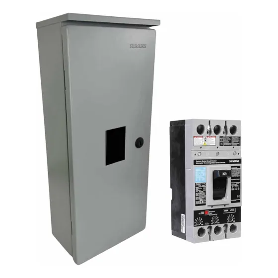 Interruptor Termomagnetico Siemens Fxd63b200 Con Gabinete Color Gris