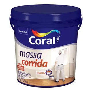Massa Corrida Branca Coral 5,7kg Pva Massa Corrida Branca Coral 5,7kg Pva