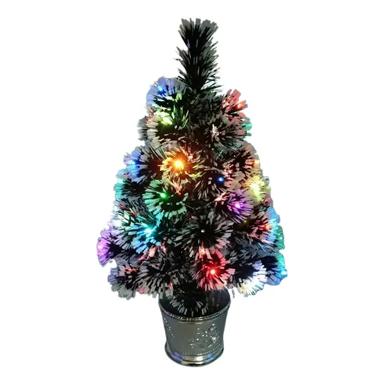 Arboles De Navidad Con Luz Led Fibra Optica 60cm