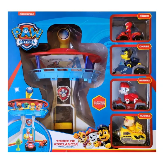 Paw Patrol Torre De Vigilancia Patrulla Canina - Luz Sonidos