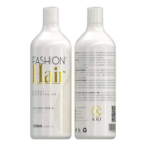 Escova Progressiva Kali Cosmetics Fashion Hair Restauração De 500ml 500g