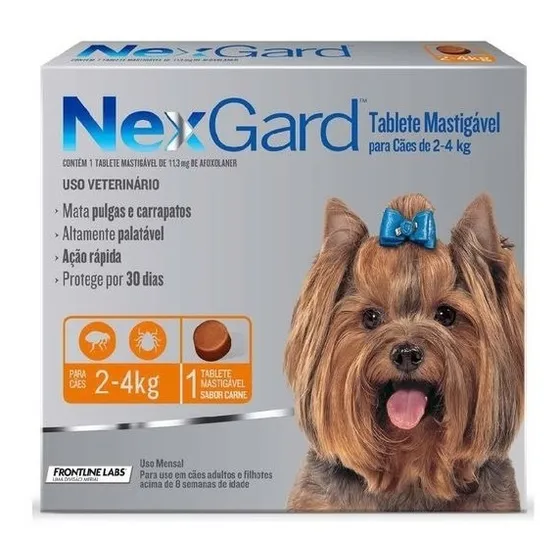 Anti Garrapatas Y Pulgas Para Perro Nexgard 2 - 4kg