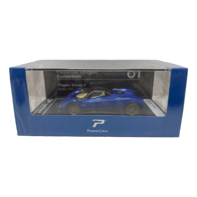 Pagani Zonda F Hypercar League Escala 1:64 Azul Argentina