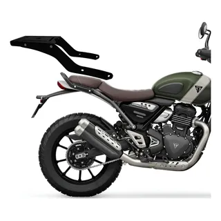 Bagageiro Suporte Baú Triumph Scrambler 400x Speed 400 Preto