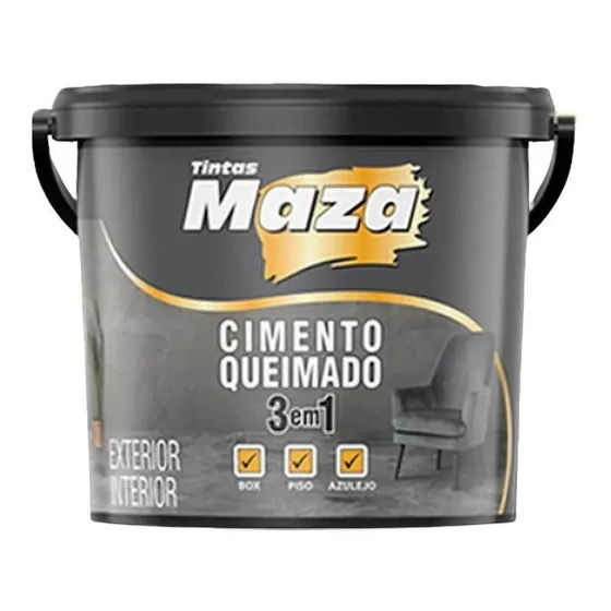 Efeito Cimento Queimado Para Pisos 3 Em 1 Maza 23kg