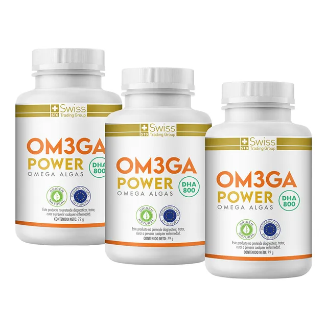 Cápsulas De Omega 3 Om3ga Power X 180 Unidades Sin Sabor