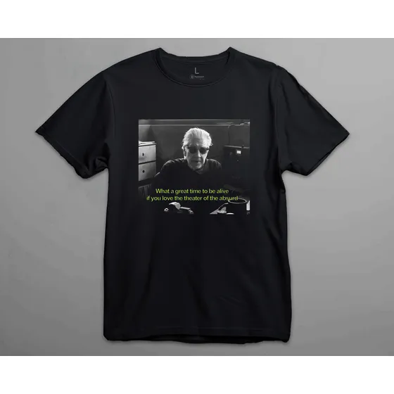Remera Algodón Negra David Lynch Absurd Quote Meme Twin Peak