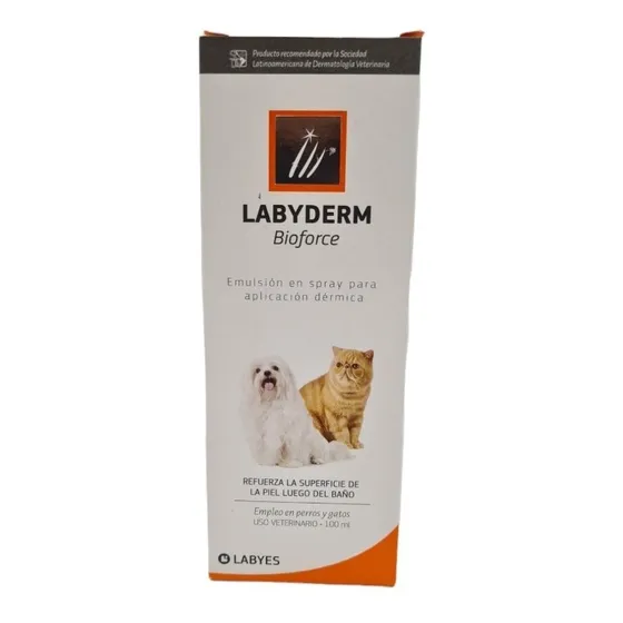 Labyes Labyderm Bioforce Cuidado De Piel Perro Y Gato 100 Ml