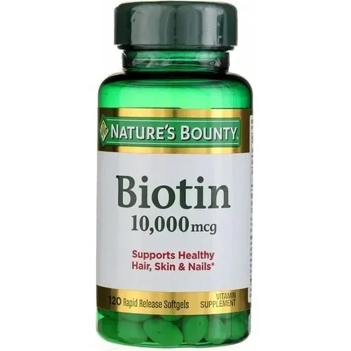 Biotina 10,000 mcg - Nature's Bounty 120 cápsulas blandas