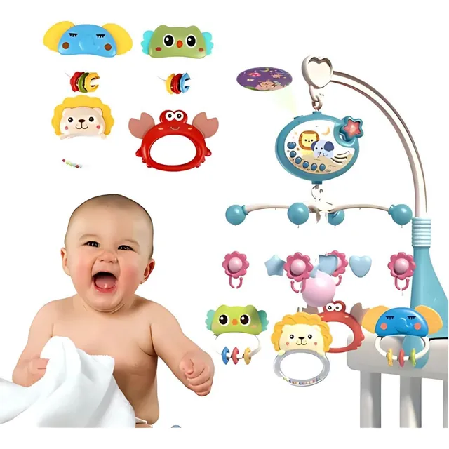 Móvil Musical Con Proyector Para Cuna Bebe Envio Gratis