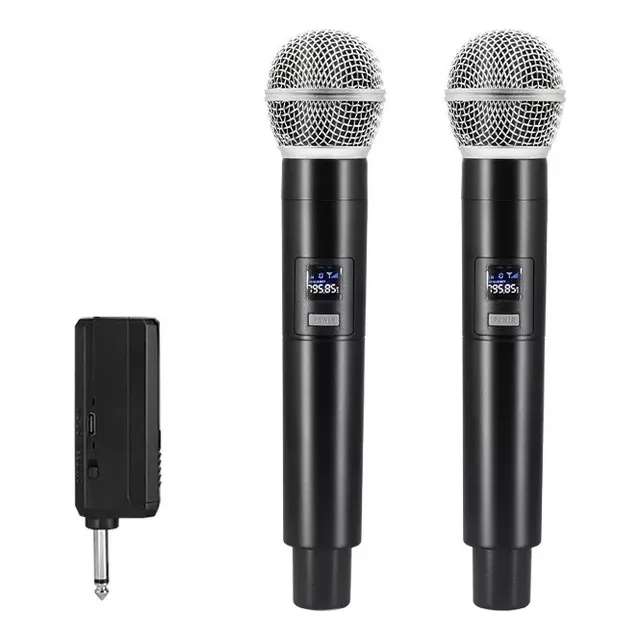 Microfone Sem Fio De Mão Dinâmico Profissional Karaokê Bar