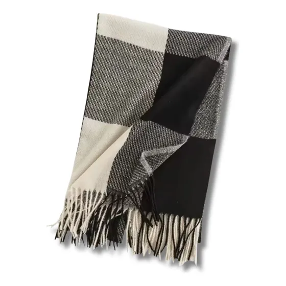 Bufanda Pashmina Geo Cuadros Elegantes Colores Varios