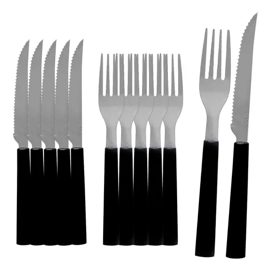 Faqueiro 12 Talheres Mesa 6 Garfos 6 Facas Inox Paris Mec G