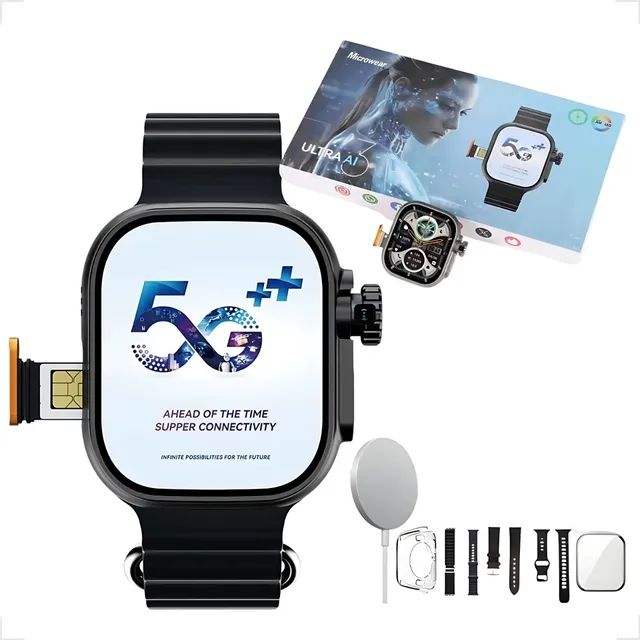 Smartwatch Ultra 3 Ia 5g Celular Wifi Gps Pulseiras Original