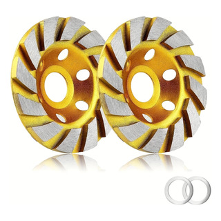 Kit 2 Discos Diamantado Esmerilhadeira Desbaste 100mm Polir Kit 2 Discos Diamantado Esmerilhadeira Desbaste 100mm Polir