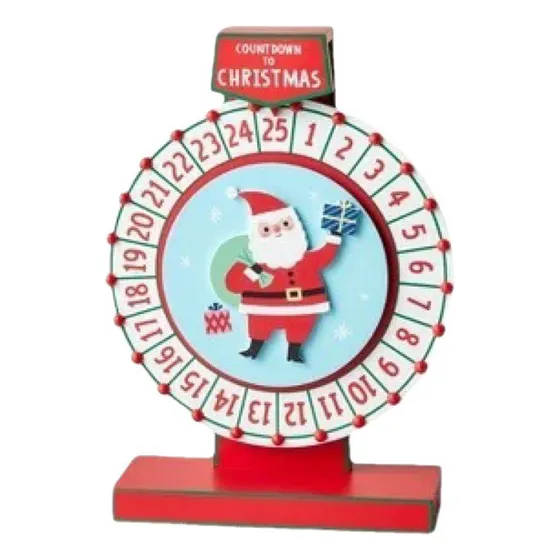 Colgante Navideño Con Nueva Rueda De Calendario De Adviento