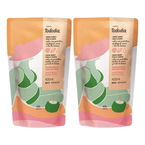 2rep Crema Mango Rosa Agua Coco - mL a $95