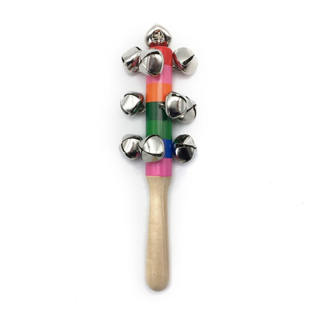 Maraca De Cascabeles Sonajero Instrumento Musical Percusión Maraca De Cascabeles Sonajero Instrumento Musical Percusión