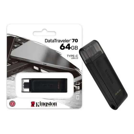 Pendrive 64gb Tipo C Kingston Datatraveler 70