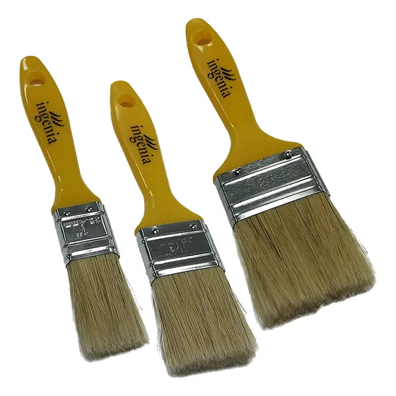 Combo X3 Pinceles Ingenia N°10/15/20 Hobbista Virola 1 - Mm