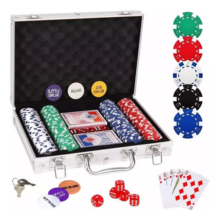 Kit Juego De 200 Fichas De Poker Profesional Con Maletín Kit Juego De 200 Fichas De Poker Profesional Con Maletín