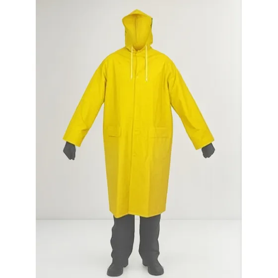 Pilot Lluvia Con Capucha Pvc 0.35mm Poliest Amarillo Truper
