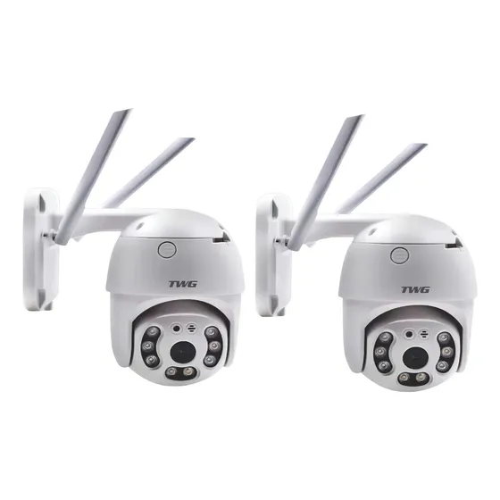 Kit 2 Câmera Full Hd 1080p Direcionável Externa Tw-9530 Cor Branco
