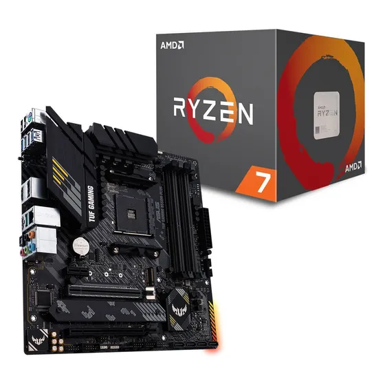 Kit Asus Tuf Gaming B550m-plus + Processador Ryzen R7 5700x