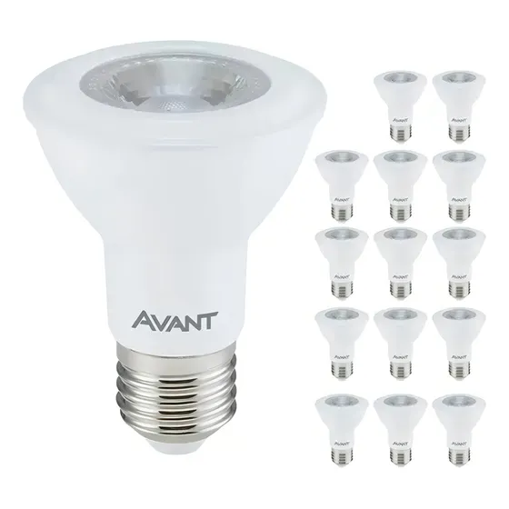 Kit 15 Lâmpada Led Par20 7w 127/220V E27 Amarela 3000k - Avant
