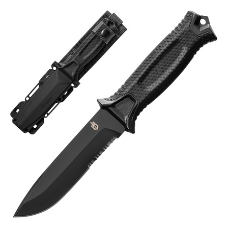 Faca Gerber Strongarm Black Steel 420hc Full Tang Serrilhado Faca Gerber Strongarm Black Steel 420hc Full Tang Serrilhado