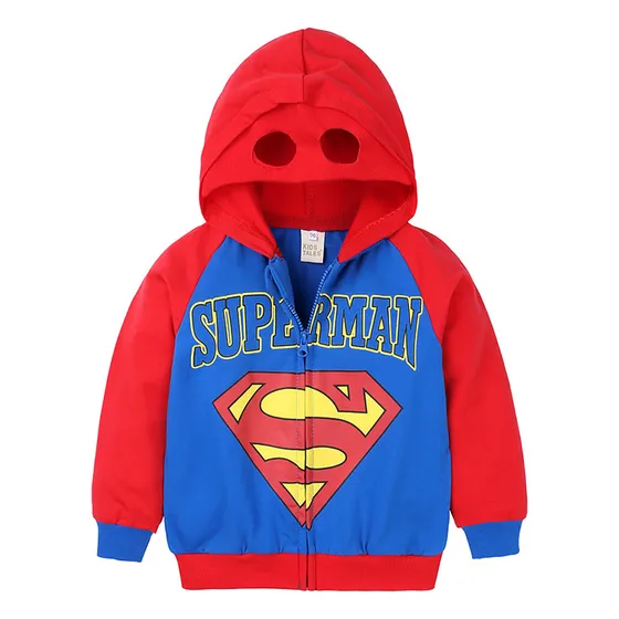 Abrigo Suéter Niños Importado De Super Héroes Con Antifaz.