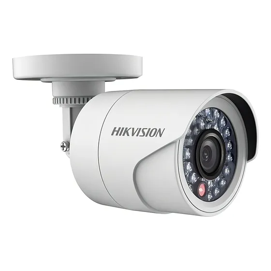 Cámara de seguridad Hikvision DS-2CE16C0T-IRPF(2.8mm) Turbo HD con resolución 1MP visión nocturna incluida color blanco