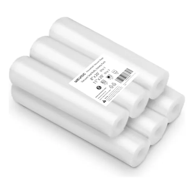 Wevac Lite - Paquete De 6 Rollos De 8 X 20 Pies Y