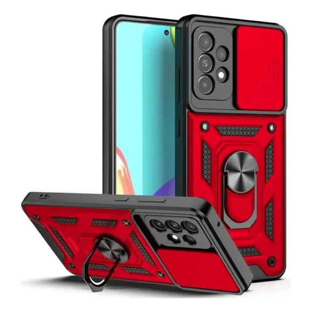 Funda Con Anillo Reforzada Soporte Antigolpe Para Samsung