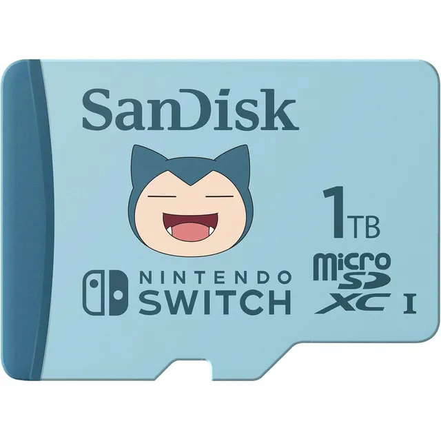 Tarjeta De Memoria Sandisk Microsd 1 Tb Snorlax Para Nintendo Switch