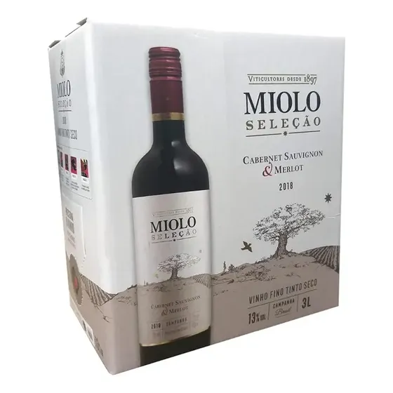 Vinho Miolo seleção tinto cabernet/merlot bag 3 Litros