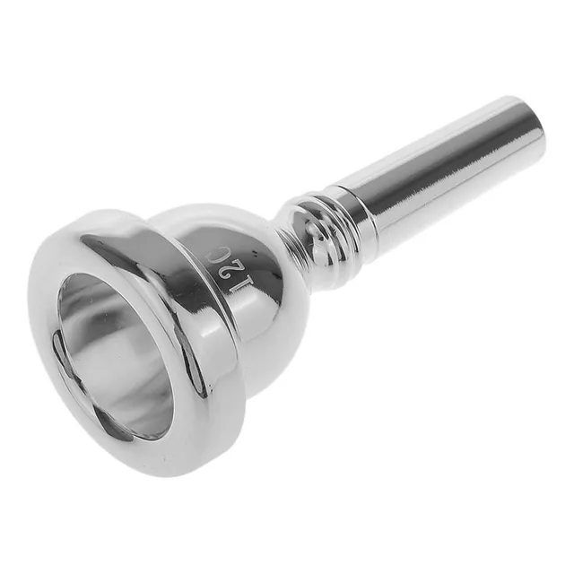 Boquilla Trombón 12c De Caño Delgado Calidad Plateada