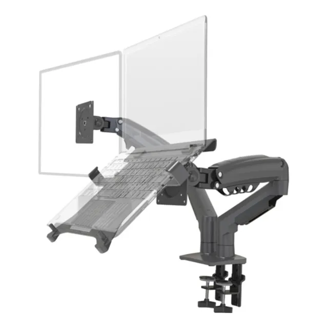 Soporte De Escritorio F160-fp Con 2 Muelles Y Doble Brazo Pa