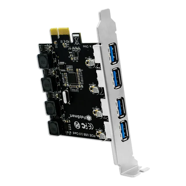 Tarjeta De Expansión Feb Smart 4 Puertos Usb 3.0 5gbps Pci