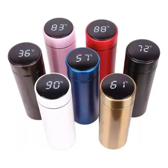 Termo Inteligente Medidor Temperatura 500ml Frio Caliente