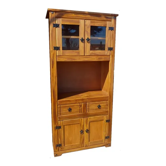 Mueble De Cocina Alacena Estilo Mexicano Con Vidrios