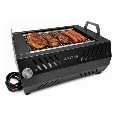 Churrasqueira Grill Elétrica Portátil Fine Move 2400w Titan Preto