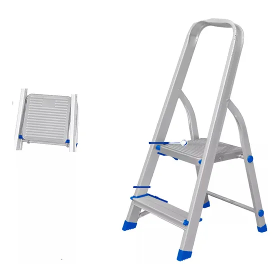 Escalera Familiar Aluminio 2 Escalones 120kg Wadfow Wld3h02
