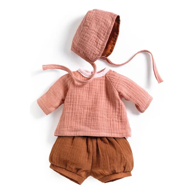 Ropa De Muñecas Bebes Set De 3 Prendas Pomea Djeco