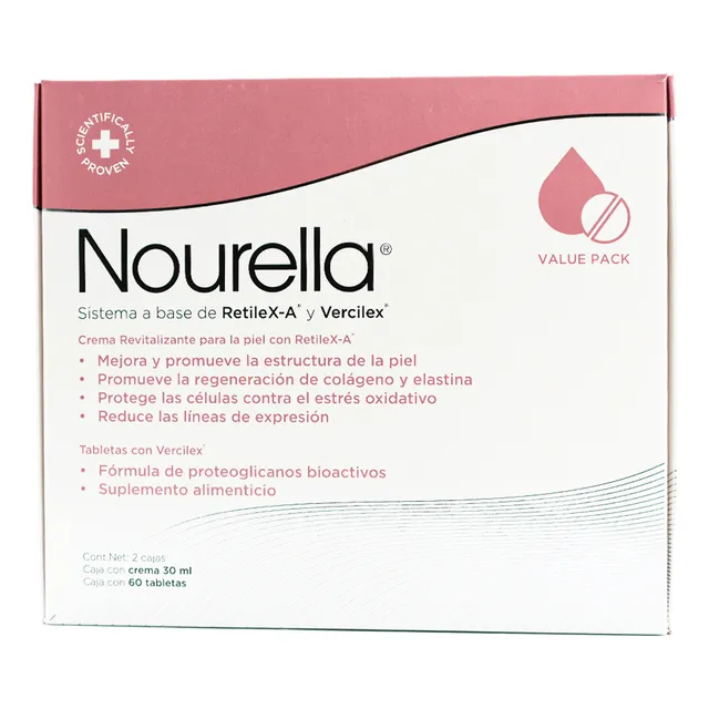 Nourella Kit Antiedad Crema 30 Ml / Caja C/60 Tabs