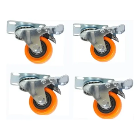 Garrucha Móvil Plataforma Con Freno Pesado 2 Pulgadas (40kg)