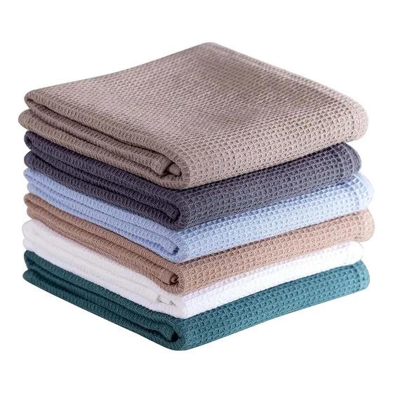 Juego Toalla Cocina 100% Algodon Absorbente Para Plato 6